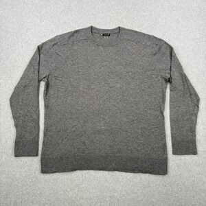 Smartwool Sweater Mens XL Gray Merino Wool Silk Blend Crew Neck Pullover